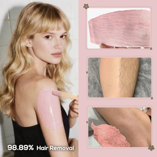 FEAMIRIA Rose Hard Wax Beads for Sensitive Skin - 2.5lb Full Body Hair Removal