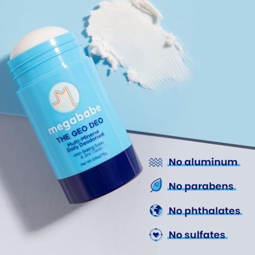 Megababe Geo Deo Natural Deodorant - Eucalyptus Mint, 2.6 oz
