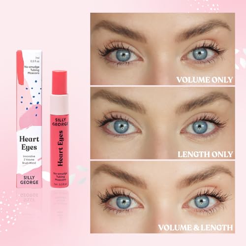 Silly George Heart Eyes Tubing Mascara - Smudge-Free & Vegan Volumizing