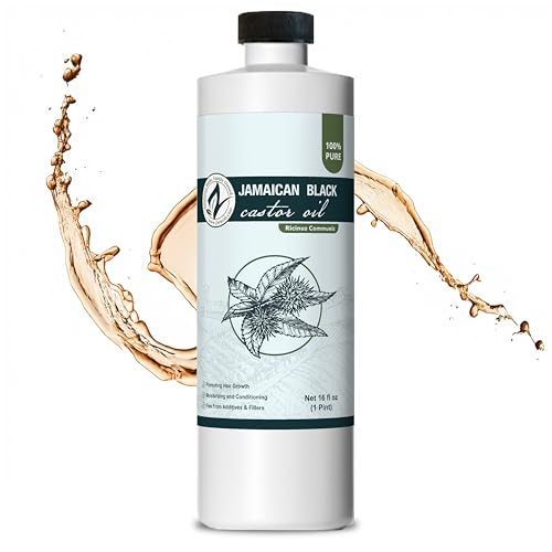 Zatural 16 Fl Oz Jamaican Black Castor Oil, Tropic Roasted & Pressed | Hair, Skin & Lash Conditioning