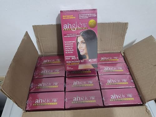 Ahglow Hair Straightening System with Keratin - Small Pouches
