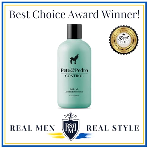 Pete & Pedro Control Anti-Dandruff & Anti-Itch Shampoo with Coal Tar, 8.5 oz