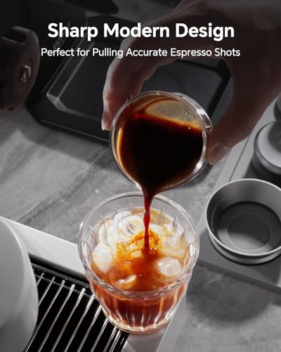 MUVNA Espresso Shot Glass with V-Spout - 60ml/2oz Precision Measuring