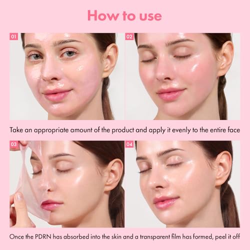TOSOWOONG Real Pink PDRN Salmon DNA Peel-Off Mask for Glass Skin Glow