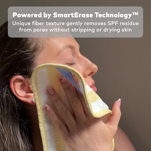 MakeUp Eraser Sunscreen & Makeup Remover Cloth - Reusable Exfoliating Pad