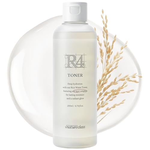NATURECLASS R4 Hydrating Rice Toner - Deep Moisturizing & Fragrance Free, 6.76 fl oz