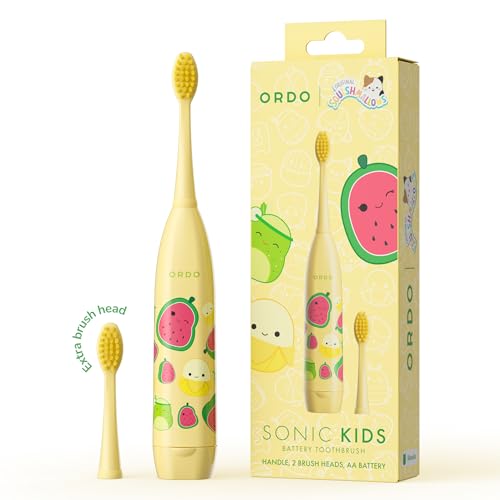 ORDO Squishmallows Kids Sonic Battery Toothbrush - Wanda Character Edition