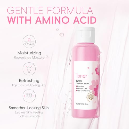 17-Piece Sakura Face Care Set for Women - Complete Moisturizing Routine