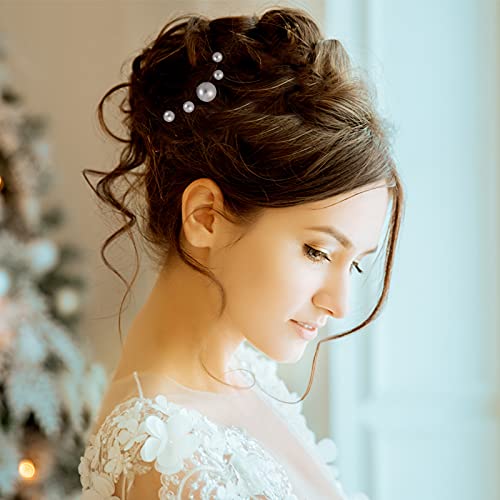 Charonle Gold Wedding Pearl Hair Pins 32 Pcs U Shape Bridal Hair Accessories