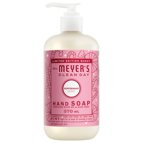 Mrs. Meyer's Peppermint Liquid Hand Soap with Essential Oils - 370 ml