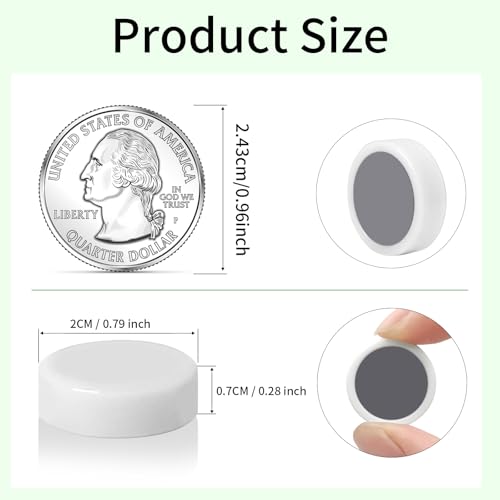 80PCS Strong Round Refrigerator Magnets for Office & Home Use