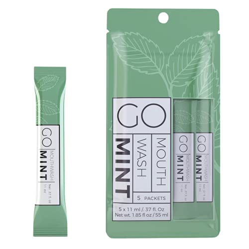 Exershield GO Travel Mouthwash - Alcohol-Free Mint Pack (5 Pks)