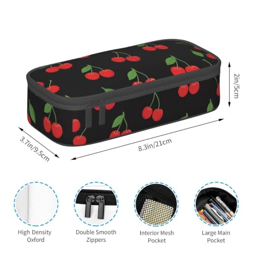 Gkyygk Red Cherry Large Capacity Makeup & Toiletry Bag - Standard Size