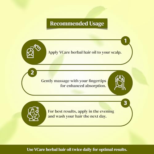 VCare Herbal Hair Oil with Wonder Cap - Nourishing Hair Treatment 100ml