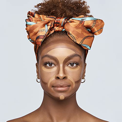 Ruby Kisses Flawless Finish with 3D Contour Cream Makeup Palette ? Lightweight, Multi-Palette, Contouring Foundation, Creamy, Sculpt &Highlighting, Define Cheekbones (Dark Medium)