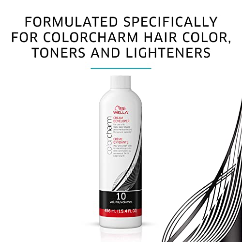 WELLA Color Charm Demi Permanent Hair Color, 9NA Light Natural Ash Blonde & 10 Vol. Developer