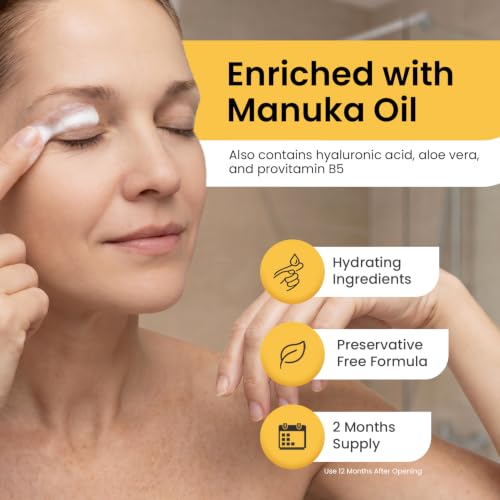 Optase Manuka Oil Eyelid Cleansing Gel 1.7oz - Gentle Foam for Sensitive Eyes