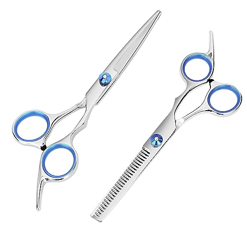 6.5in Stainless Steel Hair Cutting Scissors Set - Ergonomic & Sharp