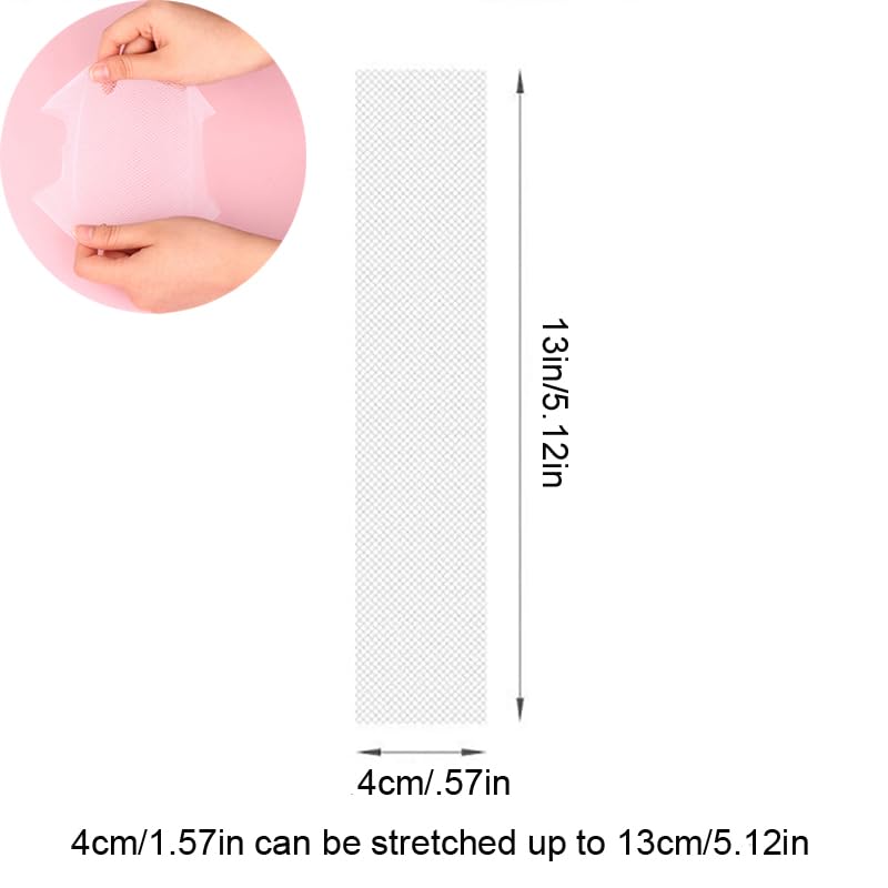 50 Pack Disposable Comb Cleaning Nets - Hair Removal Mesh Sheets