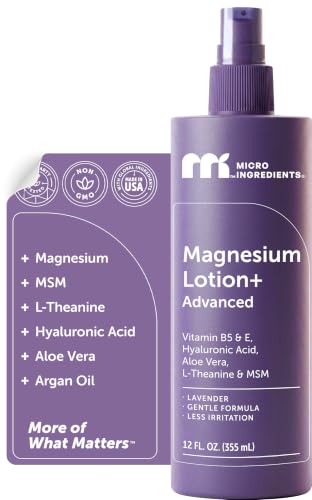 Micro Ingredients Magnesium Lotion for Sleep & Muscle Recovery, 12 fl oz