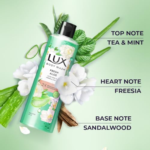 Lux Freesia Scent & Aloe Vera Body Wash - 8.28 fl oz (245 ml) Moisturizing Shower Gel