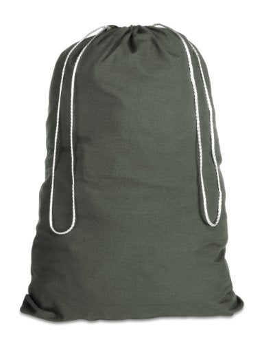 Whitmor Heavy Duty Cotton Laundry Bag Duffle - Green