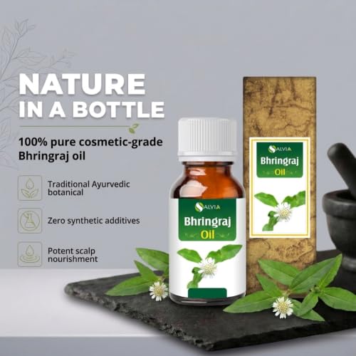 Salvia Bhringraj Oil - 100% Pure Natural Hair & Scalp Treatment (100ml)