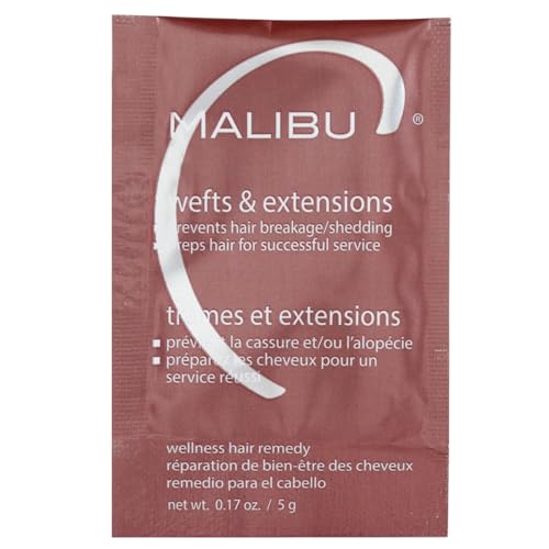 Malibu C Wefts & Extensions Hair Remedy 1 Pack - Buildup Removal & Breakage Prevention