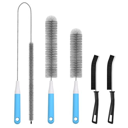 5-Piece Dryer Vent Cleaner Kit - Lint & Crevice Brush Set