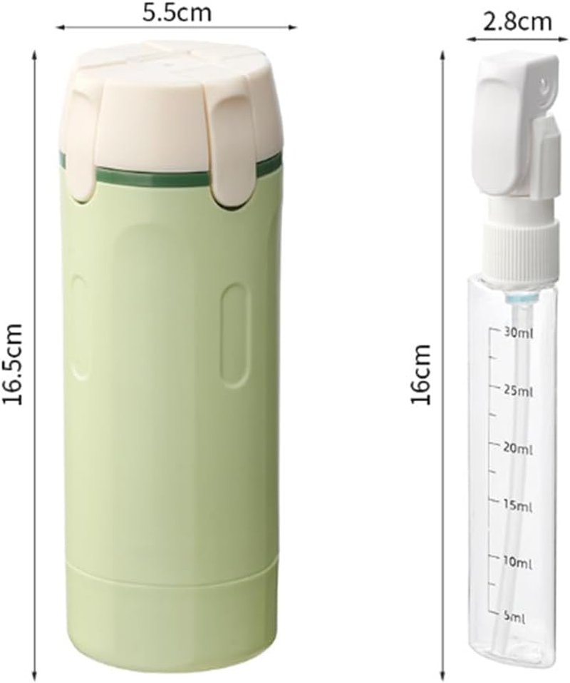 SWZEC Travel Bottle - 4-in-1 Versatile Design for On-the-Go | White