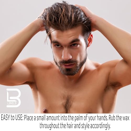 L3 Spider Wax for Men - Strong Hold Hair Wax 3.38 oz - Volume & Texture