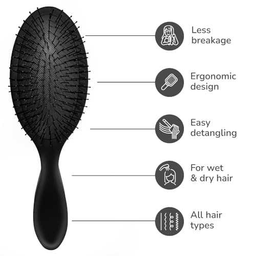 Detangler Hair Brush for Wet & Dry Hair - Curly & Straight