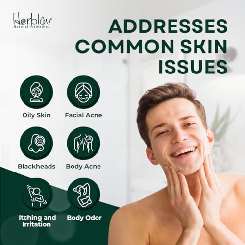 Herblov Tea Tree Soap Bar – Natural Acne Cleanser for Face & Body
