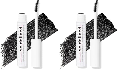 wet n wild So Defined Mascara - Volumizing & Lengthening, Black, 1.22 Fl Oz (Pack of 2)