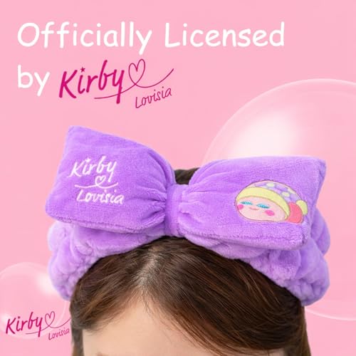 Kirby Purple Headband for Face Washing & Skincare - Kawaii Hair Accessory