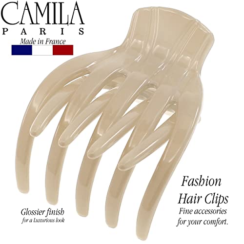 Camila Paris 2" Flat Claw Clip for Thin Hair, French Cellulose Acetate