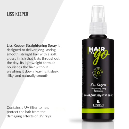Lendan Liss Keeper Straightening Spray - Heat Protectant & Anti-Frizz