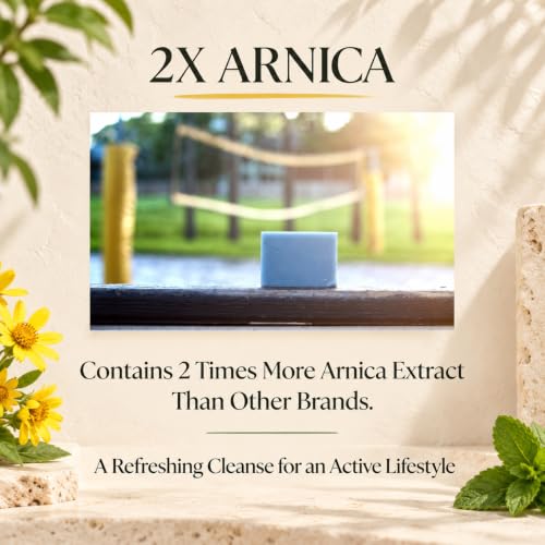 Aspen Kay Naturals Arnica & Mint Soap Bar 2 Pack - Organic, Gentle for Sensitive Skin