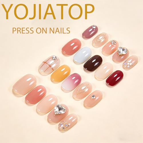 Coffin Press On Nails Medium with Flower Lines – YOJIATOP Floral Pink 24Pcs (Variation: Flower Lines Floral)