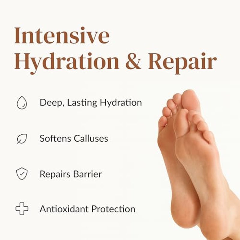 Epielle Hydrating Foot Mask 6 Pairs, Relieve and Soften with Shea Butter & Jojoba Oil, Deep Moisturizing Socks for Dry, Cracked Feet, Self Care Gifts for Women, Spa Kit