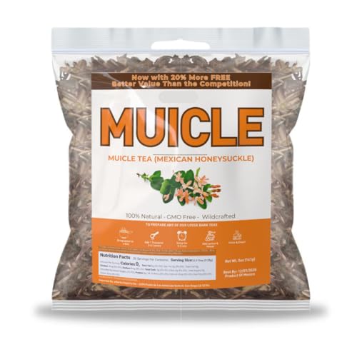 Muicle Herbal Tea - 100% Pure Loose Leaf Mexican Honeysuckle | 4oz