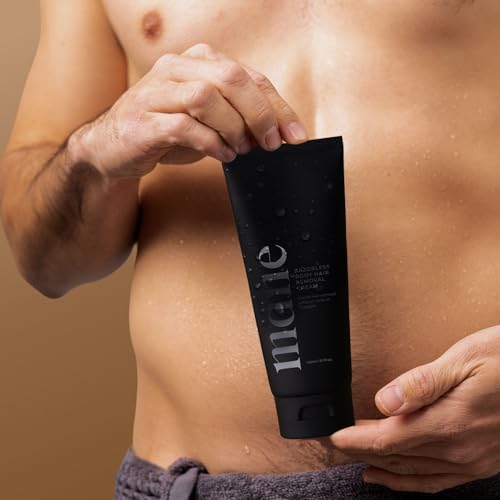 Superior Mane Razorless Hair Removal Cream for Men ? Painless Body & Intimate Hair Removal, No Razor Burn ? Rinse-Free Formula with Cooling Effect, Aloe Vera, Witch Hazel & Green Tea ? 150ml