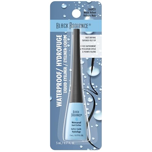 Black Radiance Waterproof Liquid Eyeliner - Black Velvet, 0.17 Fl Oz