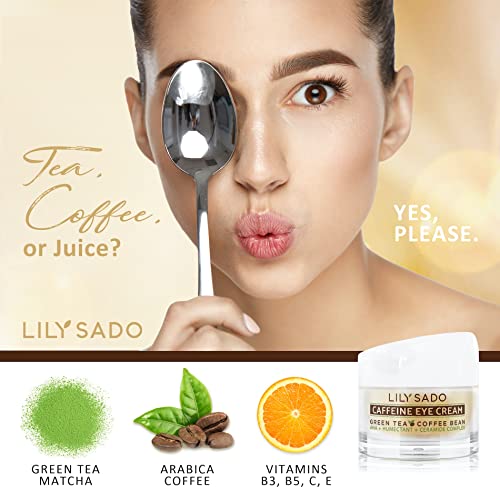 LILY SADO Coffee & Matcha Eye Cream - Anti-Aging Vegan Moisturizer