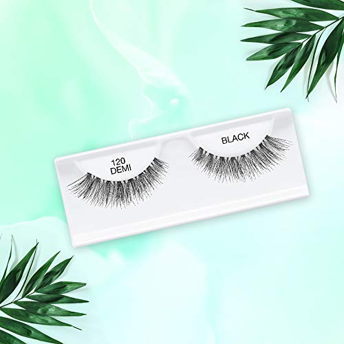 Ardell Natural False Eyelashes 120 Black - Lightweight Strip Lashes (4 Pack)
