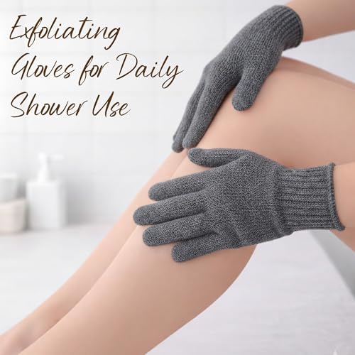 Fundrem 12 Pcs Exfoliating Gloves Set for Smooth Skin