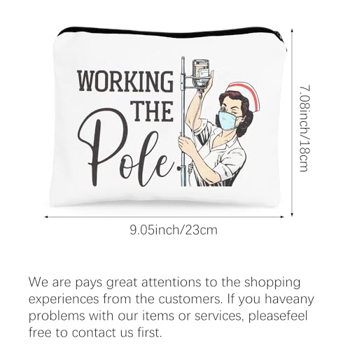Nurse Makeup Bag - Cute Cosmetic Bag for Nurses, 9.05x7.08 inches