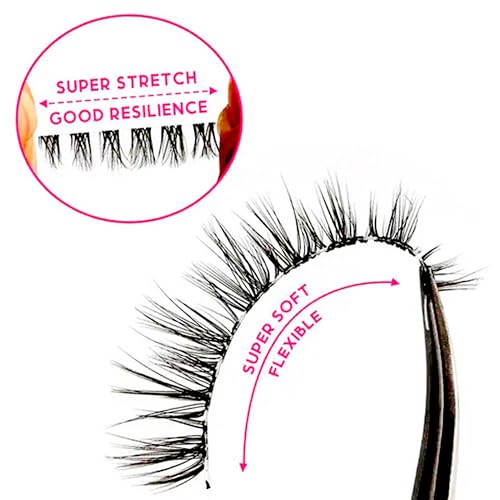 TRZLIFE DIY Eyelash Clusters - 72 Pcs Individual Lash Extensions, 10-14mm