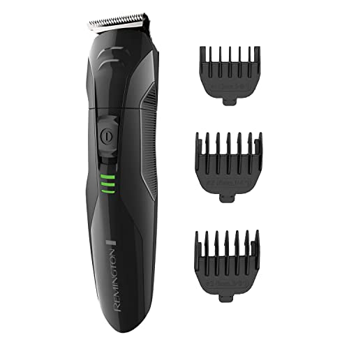 Remington PG6015A Rechargeable Stubble & Beard Trimmer 5-Piece Set, Black