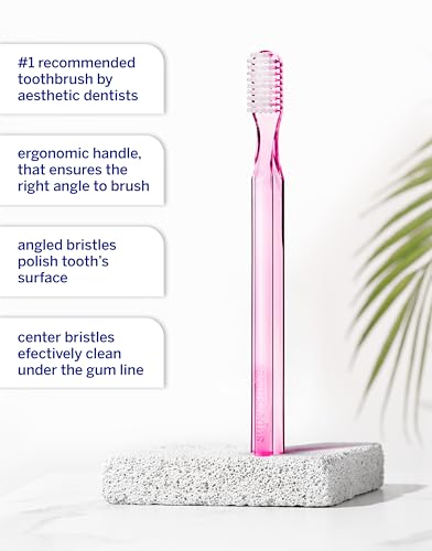 Supersmile 45° Long Handle Soft Toothbrush, Pink, 2-Pack Value Set